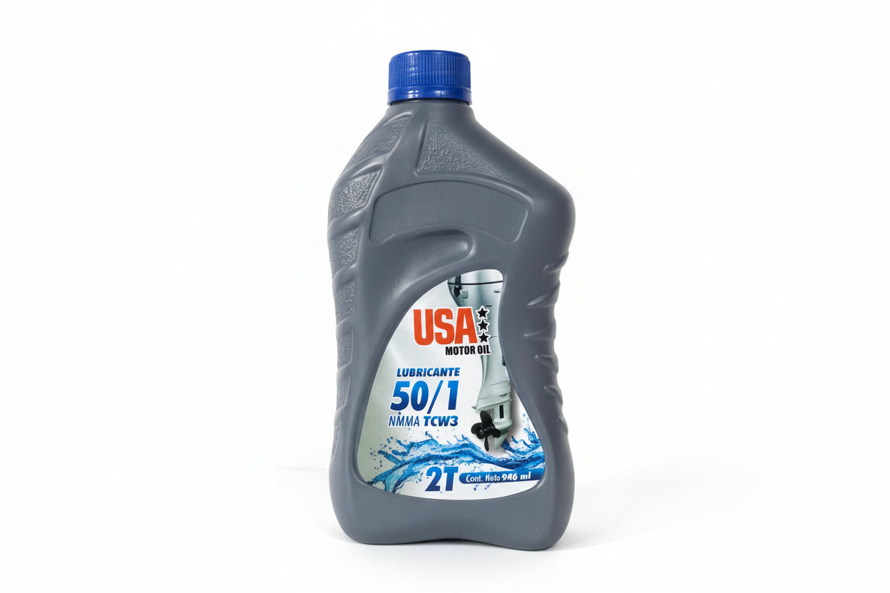 USA MOTOR OIL NAUT TCW 50/1 CUARTO GOTA (12 cuartos)