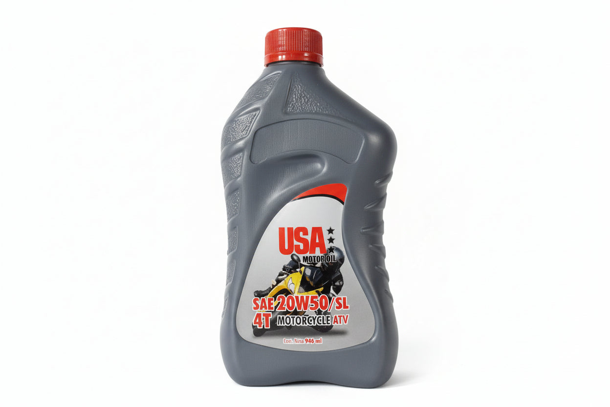 USA MOTOR OIL 4T SAE 20W50 ECO GRIS (12 cuartos)