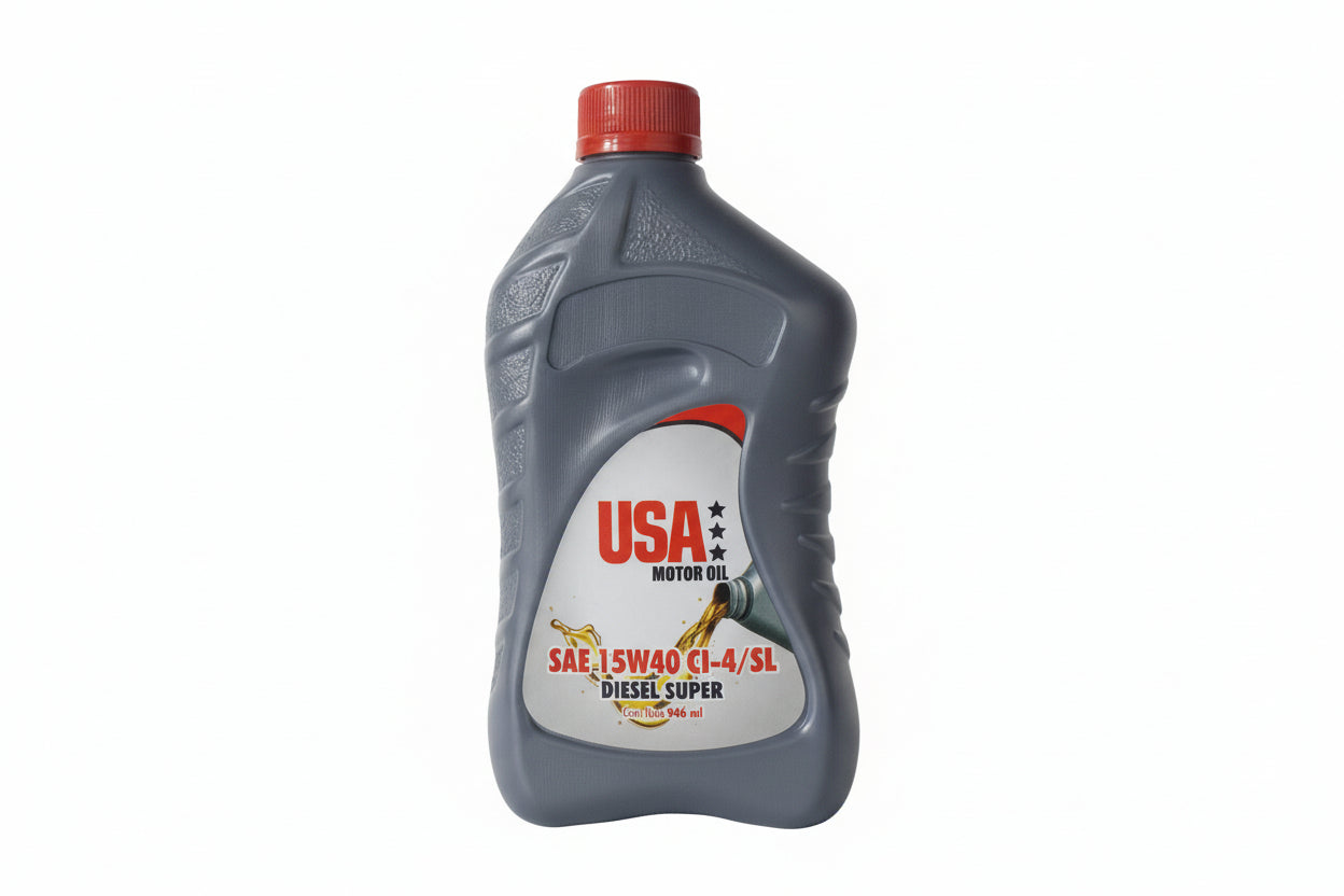 USA MOTOR OIL SAE 15W40 CI4/SL RJ CUARTO (12 cuartos)