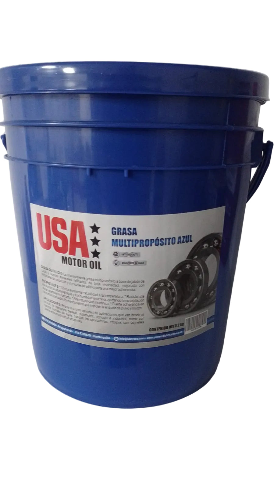 USA MOTOR OIL GRASA AZUL MINI CUÑETE (1 minicuñete)