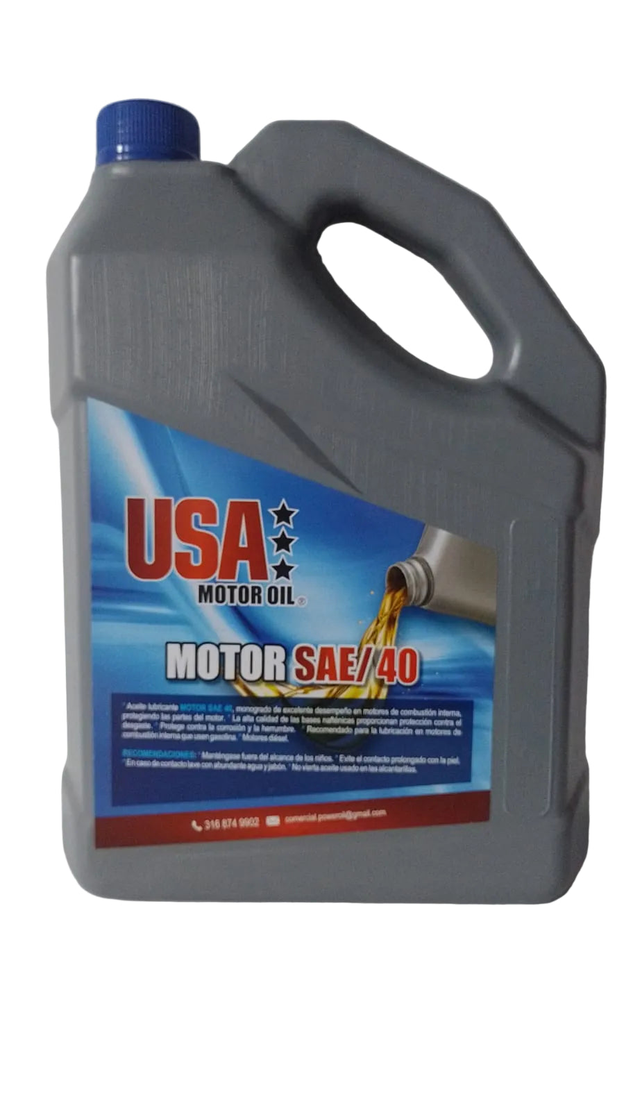 USA MOTOR OIL SAE 40 GALON (6 galones)
