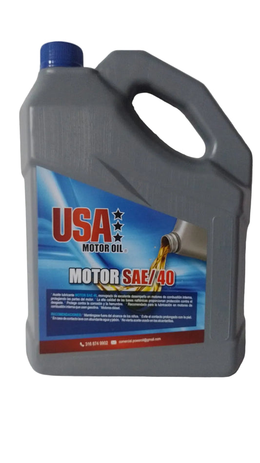 USA MOTOR OIL SAE 40 GALON (6 galones)