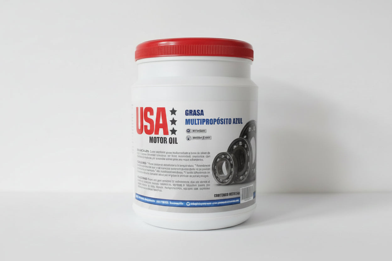 USA MOTOR OIL GRASA AZUL TARRINA (8 Tarrina)