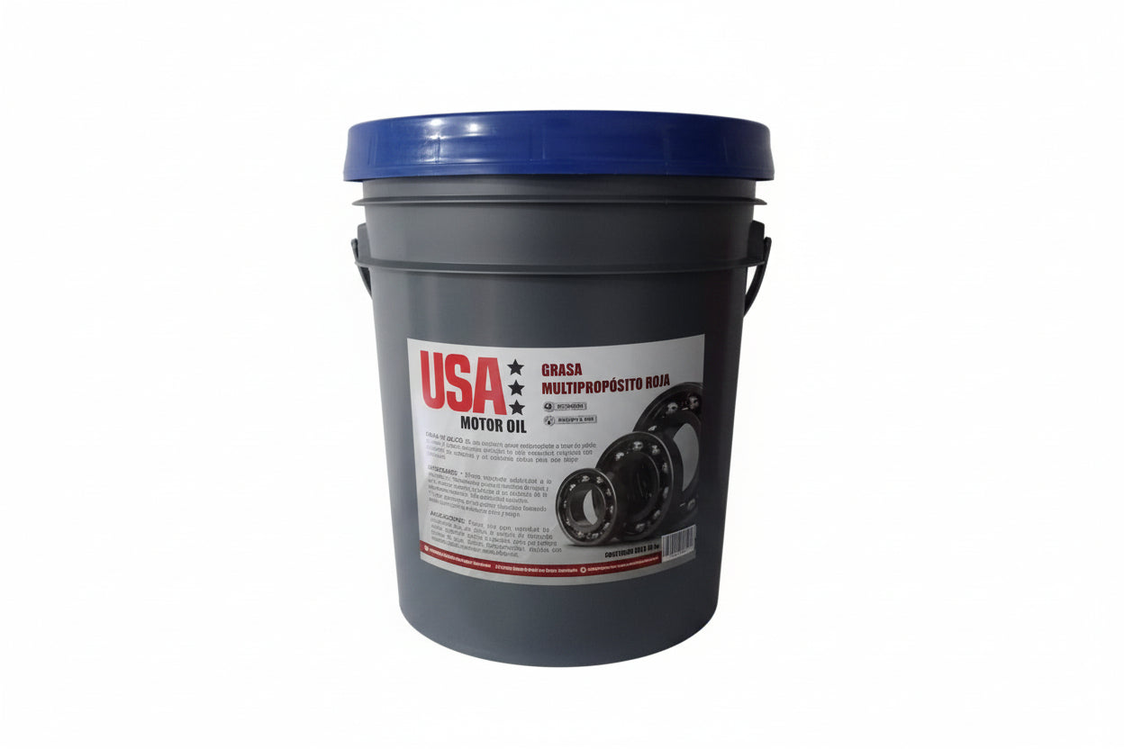 USA MOTOR OIL GRASA ROJA CUÑETE (1 Cuñete)