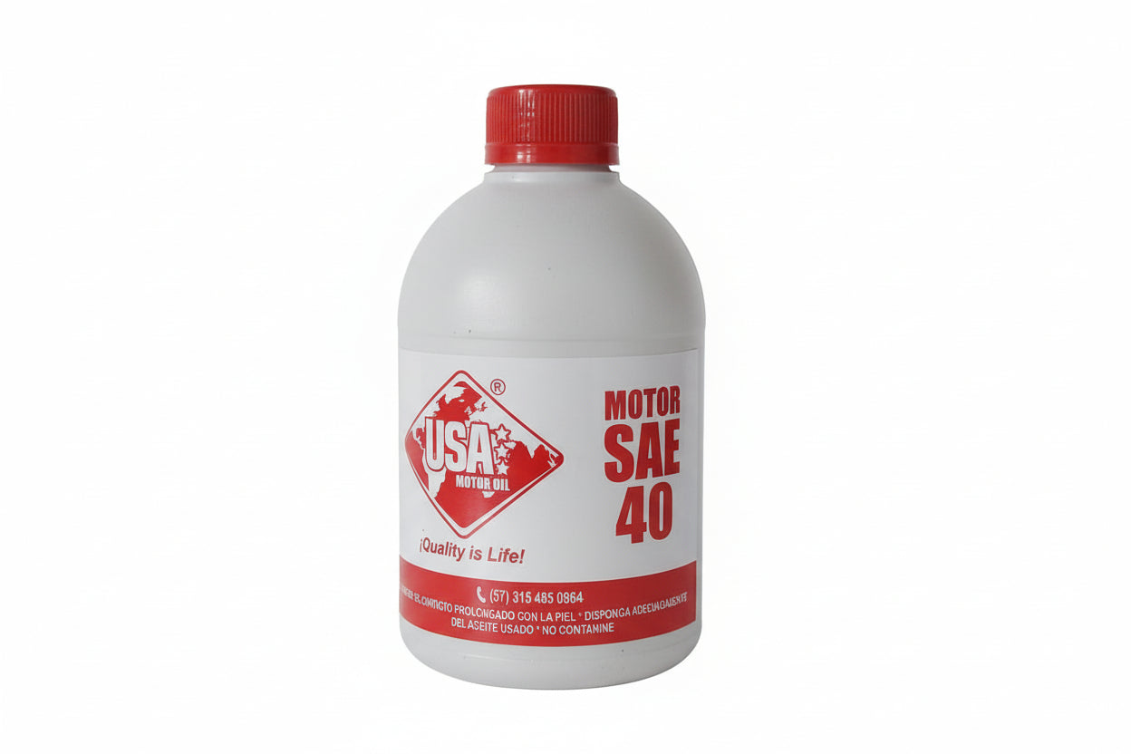 USA MOTOR OIL SAE 40 CUARTO (24 cuartos)