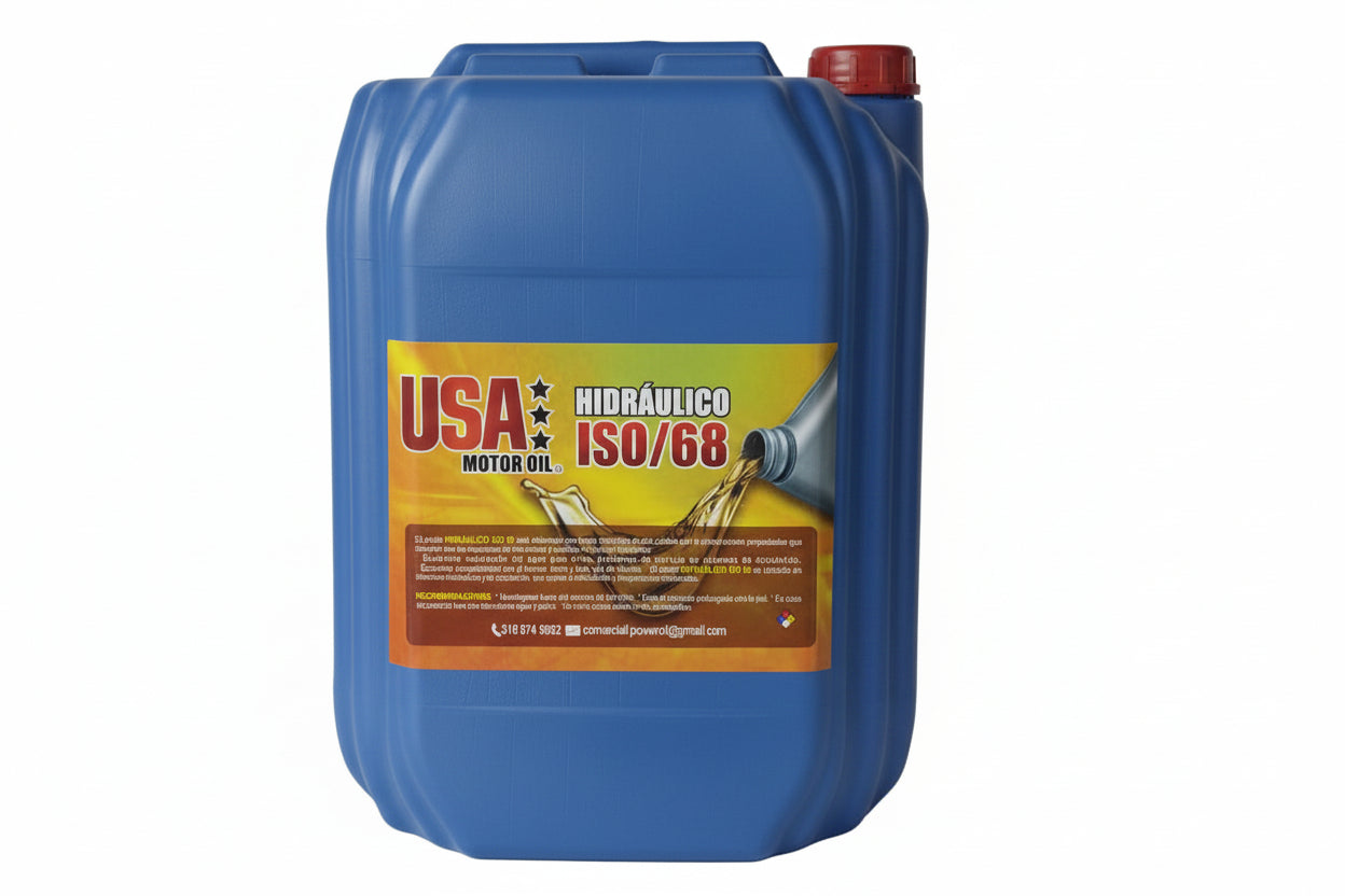 USA MOTOR OIL HID ISO 68 ROJO GARRAFA (1 garrafa)